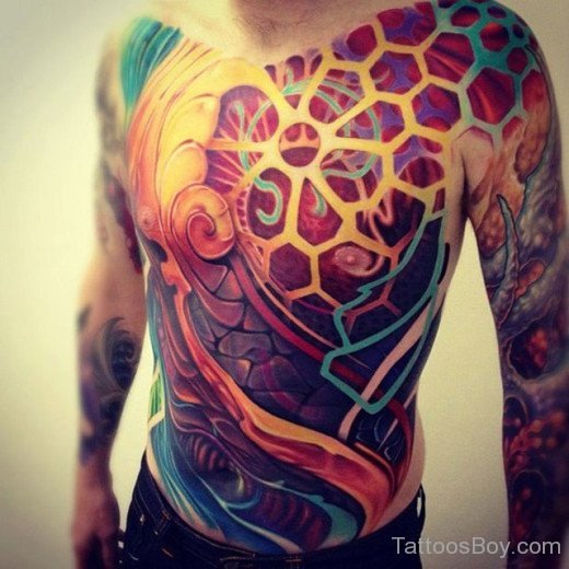 Stylish Chest Tattoo