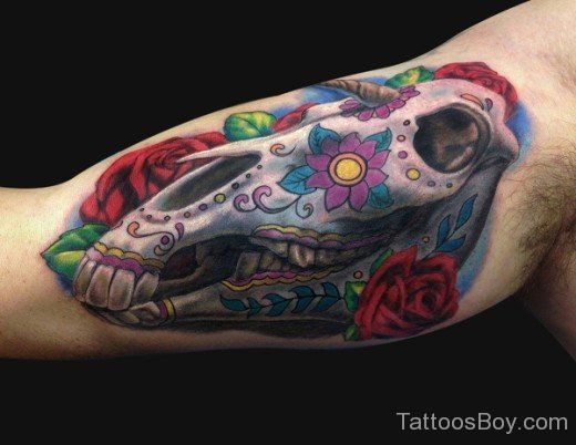 Unicorn Skull Tattoo