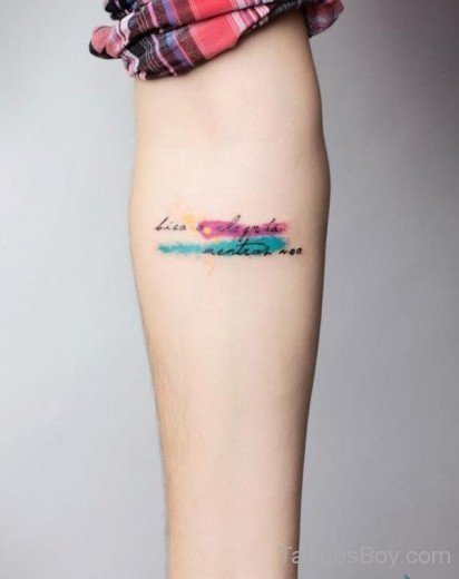 Word Tattoo On Arm