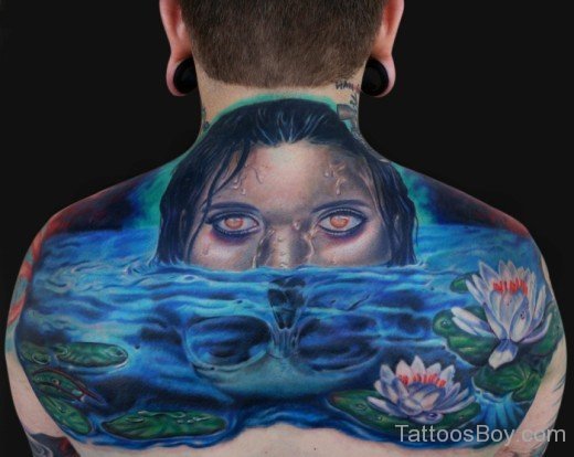 Dead Water Tattoo On Back