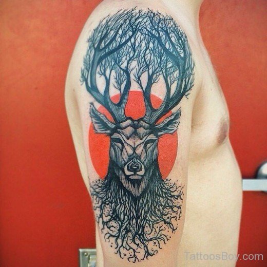 Deer Tattoo Design