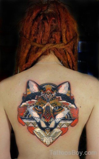  Fox Tattoo On Back