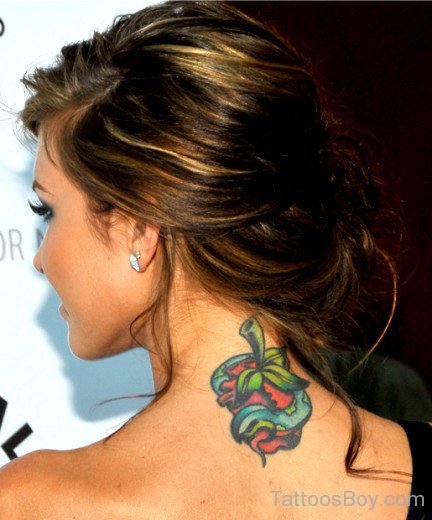 Stylish Nape Tattoo