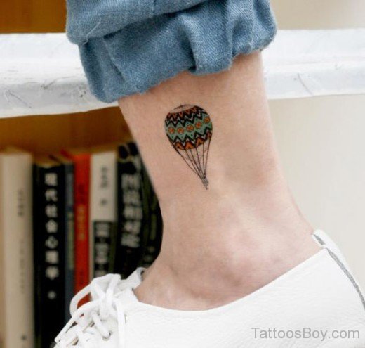 Ballon Tattoo Design On Ankle