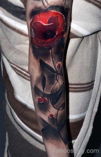 Beautfiul Flower Tattoo Design-TD107