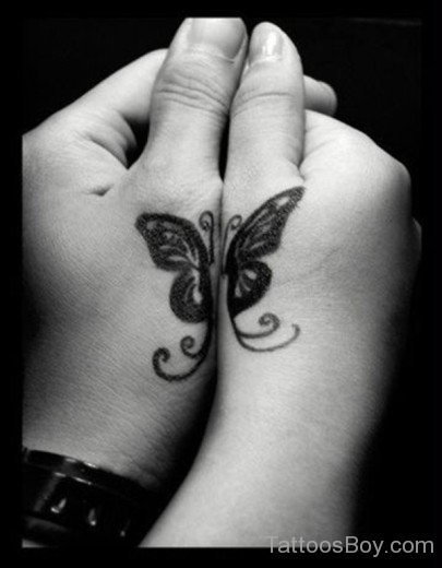 Butterfly Tattoo Design On Hand
