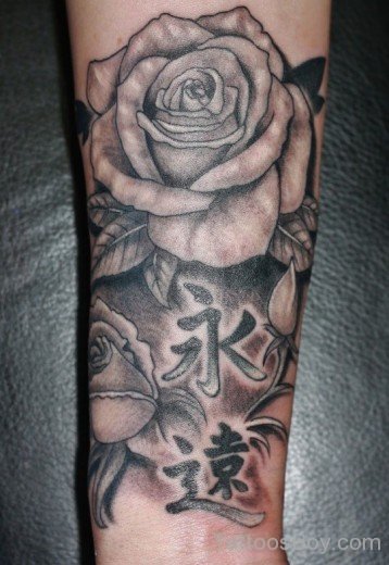 Black Rose Tattoo Design