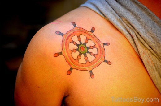 Boat Wheel Tattoo