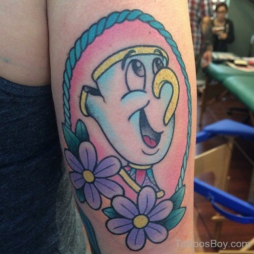 Cartoon Tattoo On Shoulder