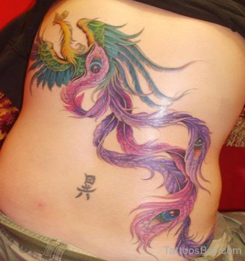 Colorful Phoenix Tattoo