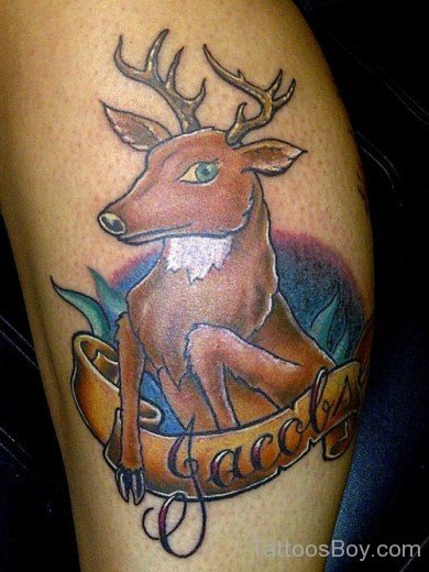 Cool Deer Tattoo