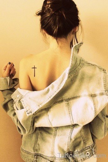 Cross Tattoo On Back