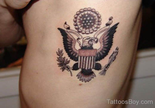 Eagle Tattoo On Rib