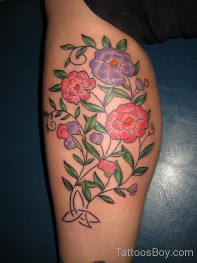 Rose Tattoo On Thigh