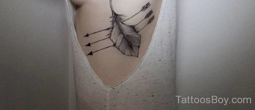 Arrow Tattoo On Rib