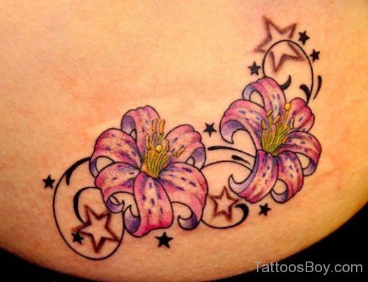 Exotic Flower Tattoo