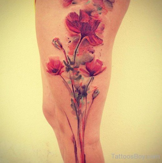 Fantastic Poppy Tattoo