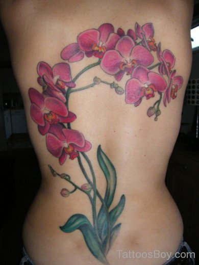 Flower Tattoo On Back
