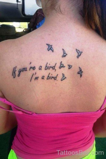 Birds Tattoo On Back 