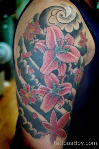 Japanese Lotus Flower Tattoo