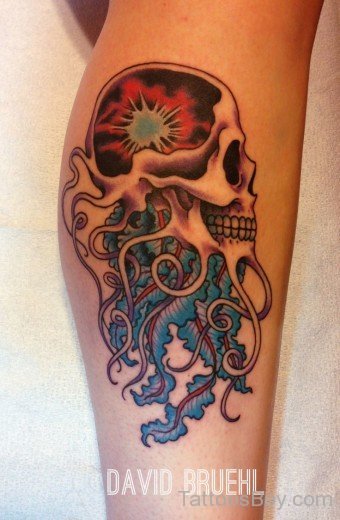 Elegant Skull Tattoo Design 