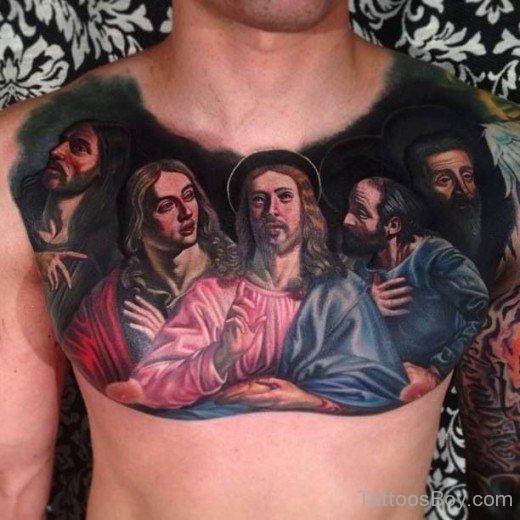 Jesus Tattoo Design On Chest