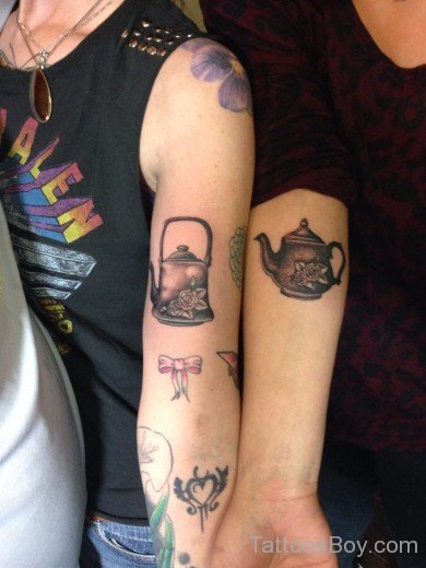 Kettle Tattoo On Bicep