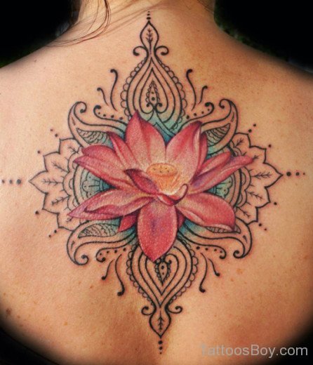 Lotus Tattoo On Back