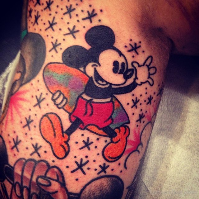 Mickey Mouse tattoo by Ilaria Tattoo Art | Post 27893