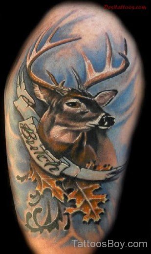 Nice Deer Tatttoo Design