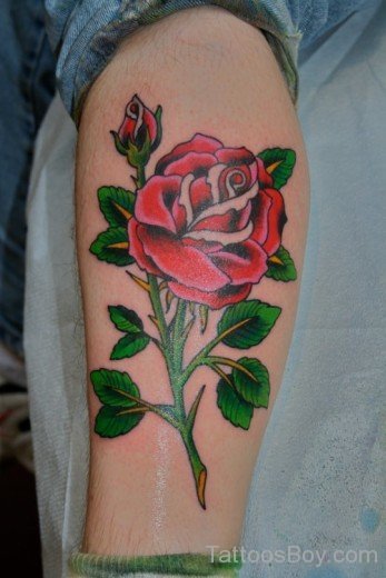 Nice Rose Tattoo Design-TD114