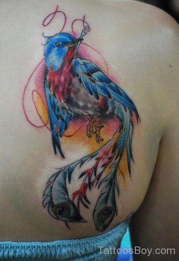 Phoenix Tattoo Design On Back