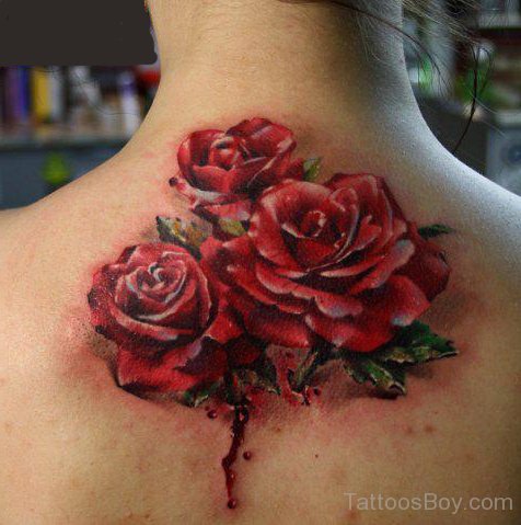 Rose Tattoo On Back