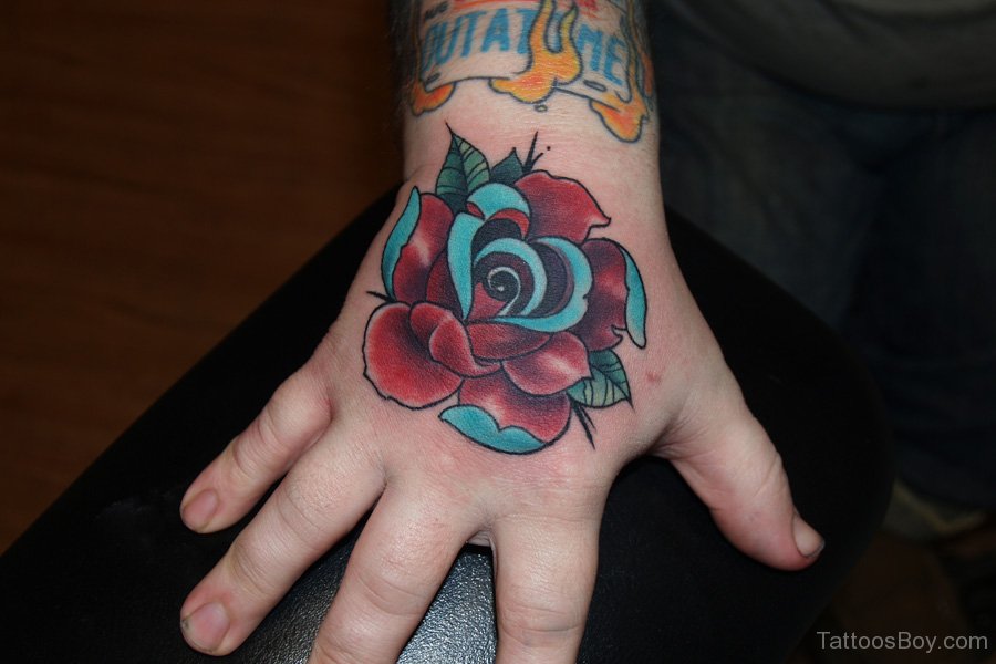 3. Realistic Men Rose Hand Tattoo - wide 7