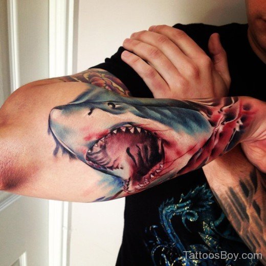 Shark Tattoo On Arm
