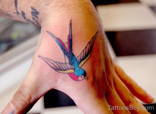 Swallow Tattoo On Hand