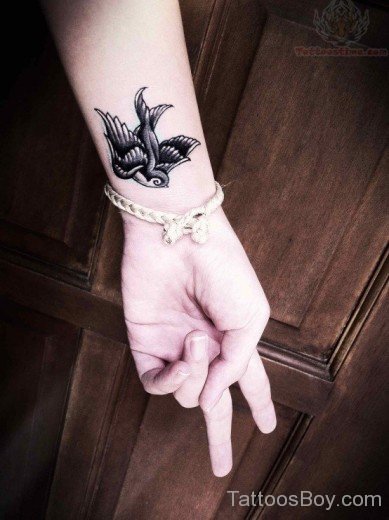 Swallow Tattoo On Wrist