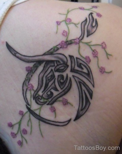 Taurus Flower Tattoo