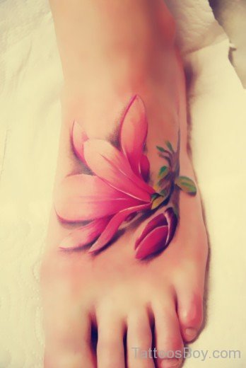 Wonderful Flower Tattoo Design