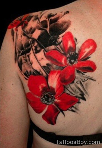 Wonderful Poppy Tattoo Design-TD151