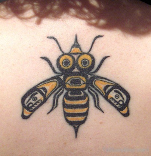 Yellow Bee Tattoo