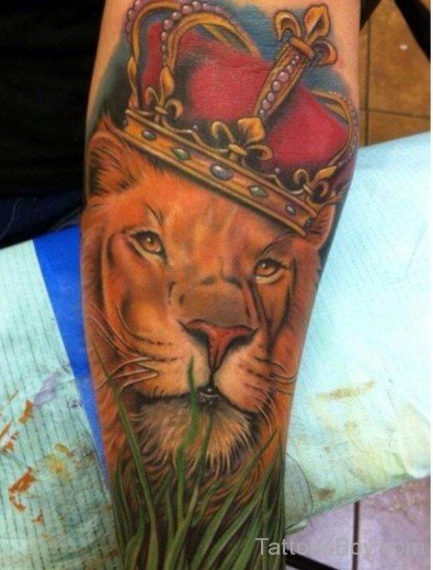 Lion Face Tattoo