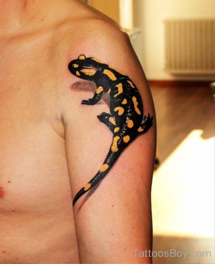 Lizard Tattoo On Shoulder