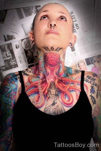 Awesome Neck Tattoo