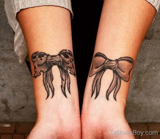 Bow Tattoo On Wrist