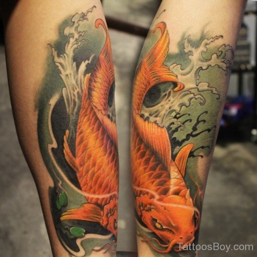 Colrful Fish Tattoo Design