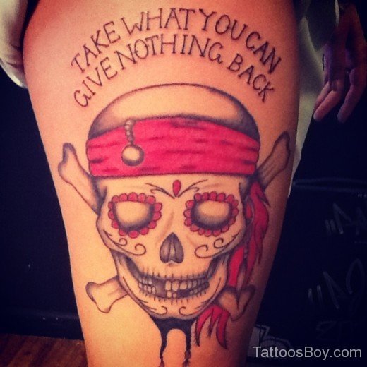  Pirate Skull Tattoo 