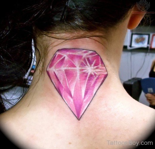 Diamond Tattoo Design On Nape