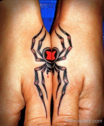 Spider Tattoo On Hand