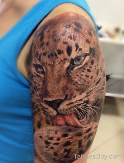 Jaguar Tattoo On Shoulder